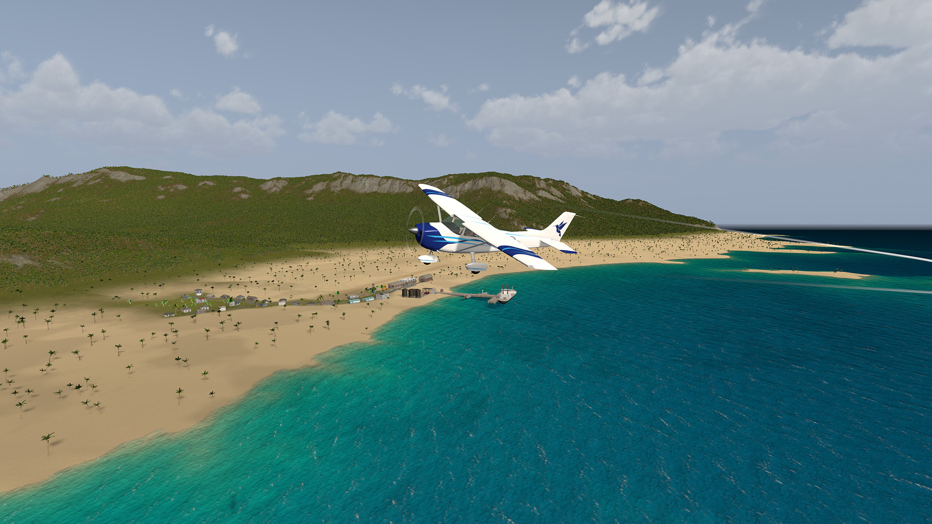 Coastal beach landscape.