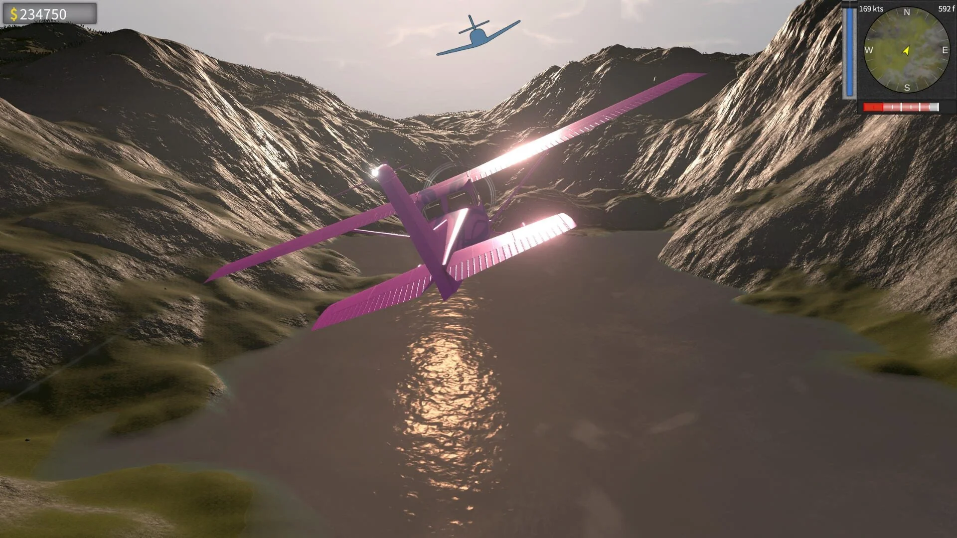 Aerial view of a coastal environment.