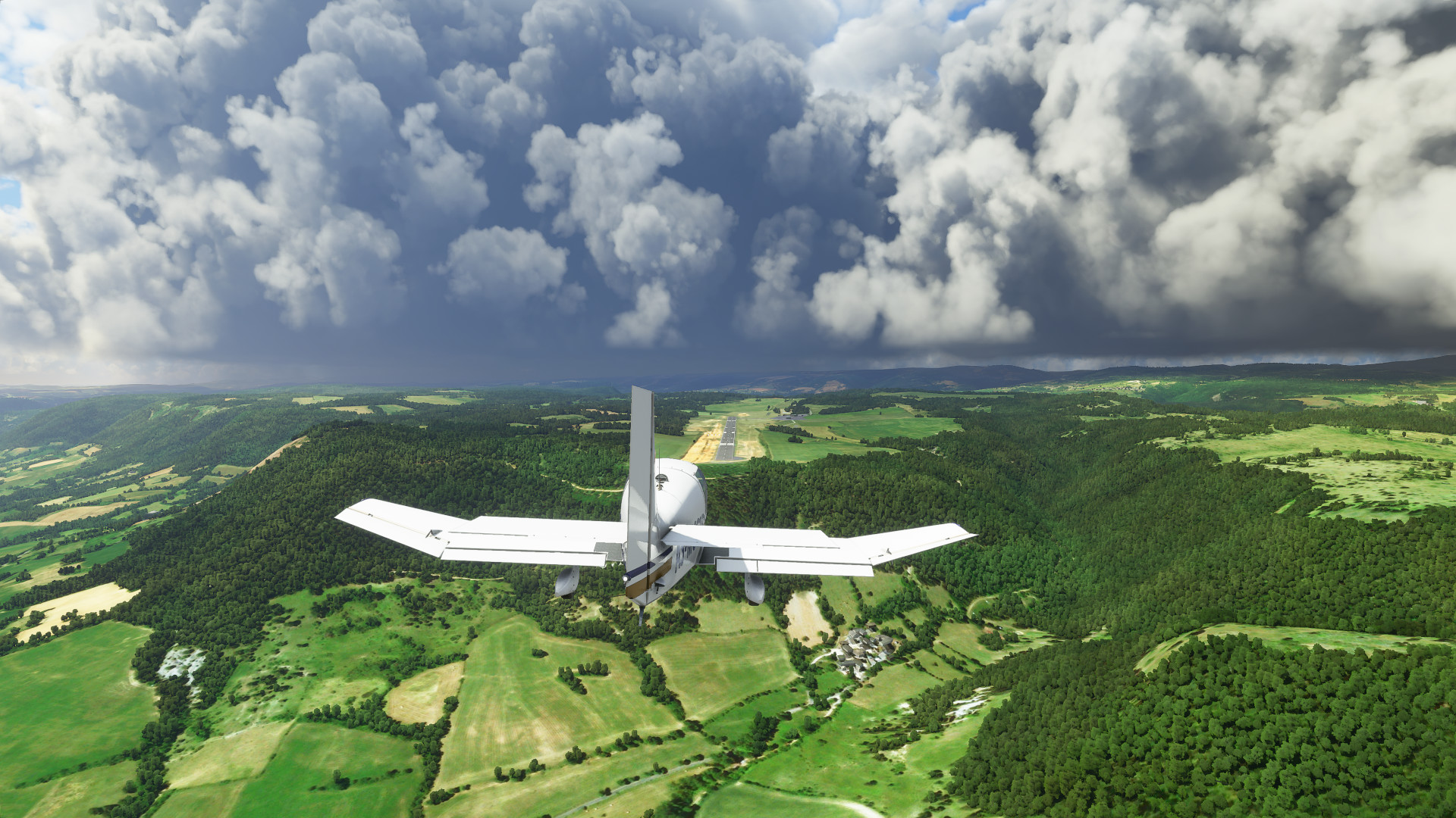 Aircraft during an exploration flight.